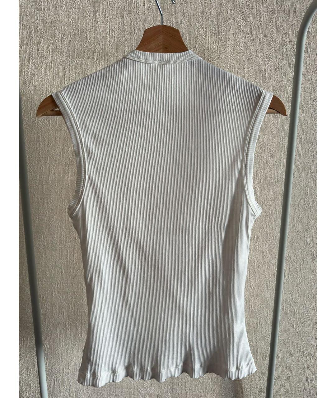 DION LEE Белая хлопковая майка, фото 2