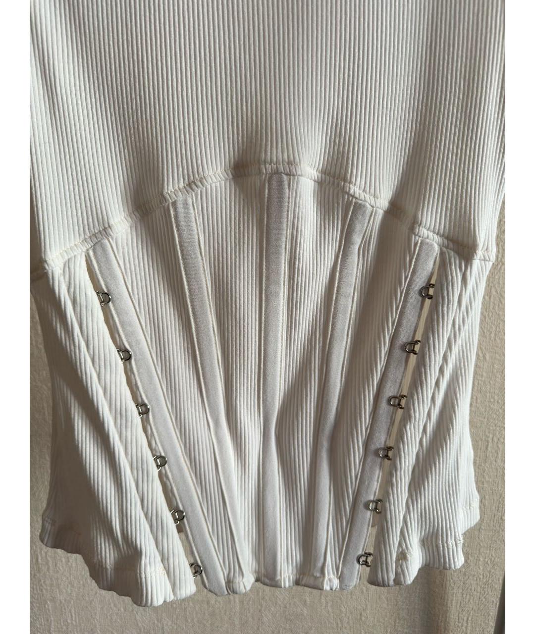 DION LEE Белая хлопковая майка, фото 5