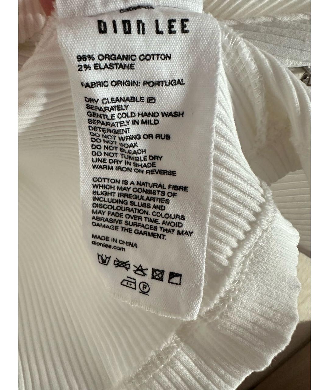 DION LEE Белая хлопковая майка, фото 6