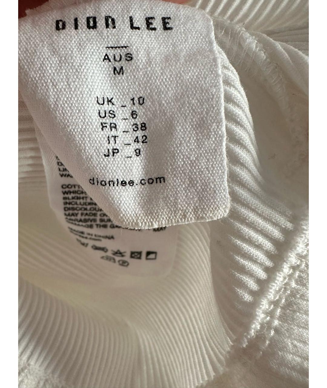 DION LEE Белая хлопковая майка, фото 7