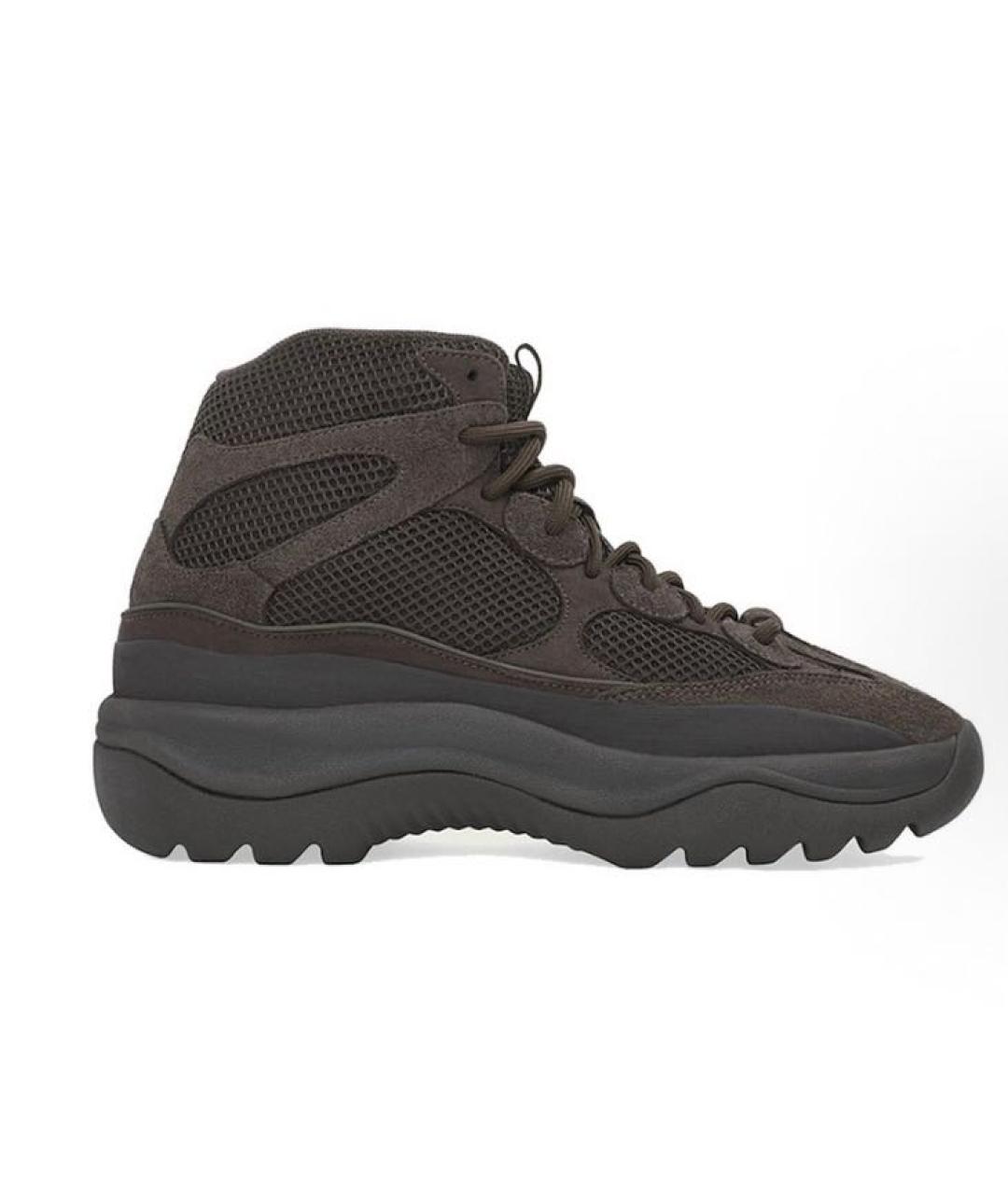 ADIDAS YEEZY Коричневые замшевые ботинки, фото 5