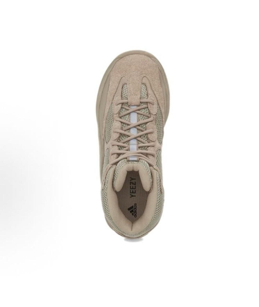 ADIDAS YEEZY Бежевые замшевые ботинки, фото 4