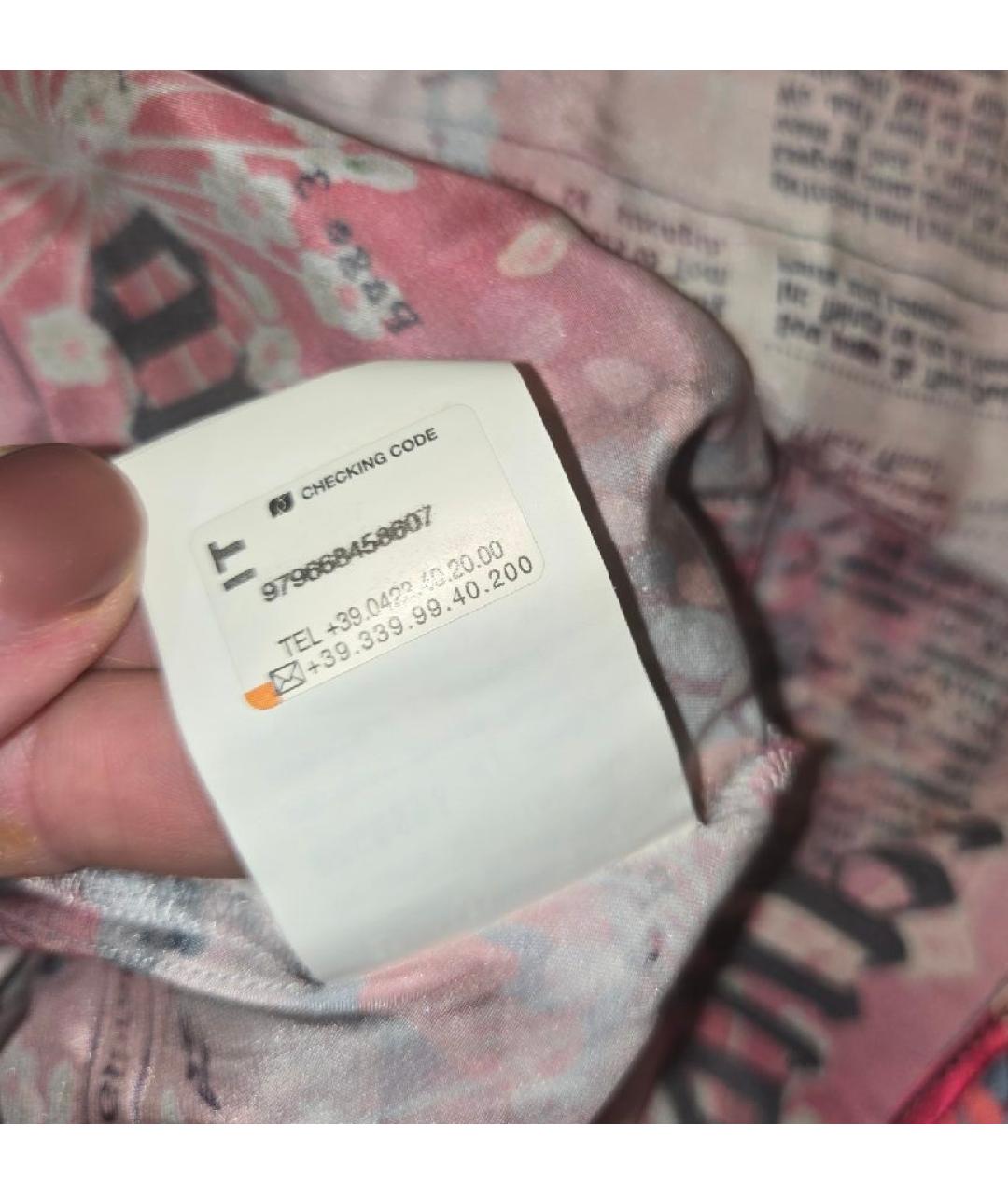 JOHN GALLIANO Розовый шелковый сарафан, фото 7