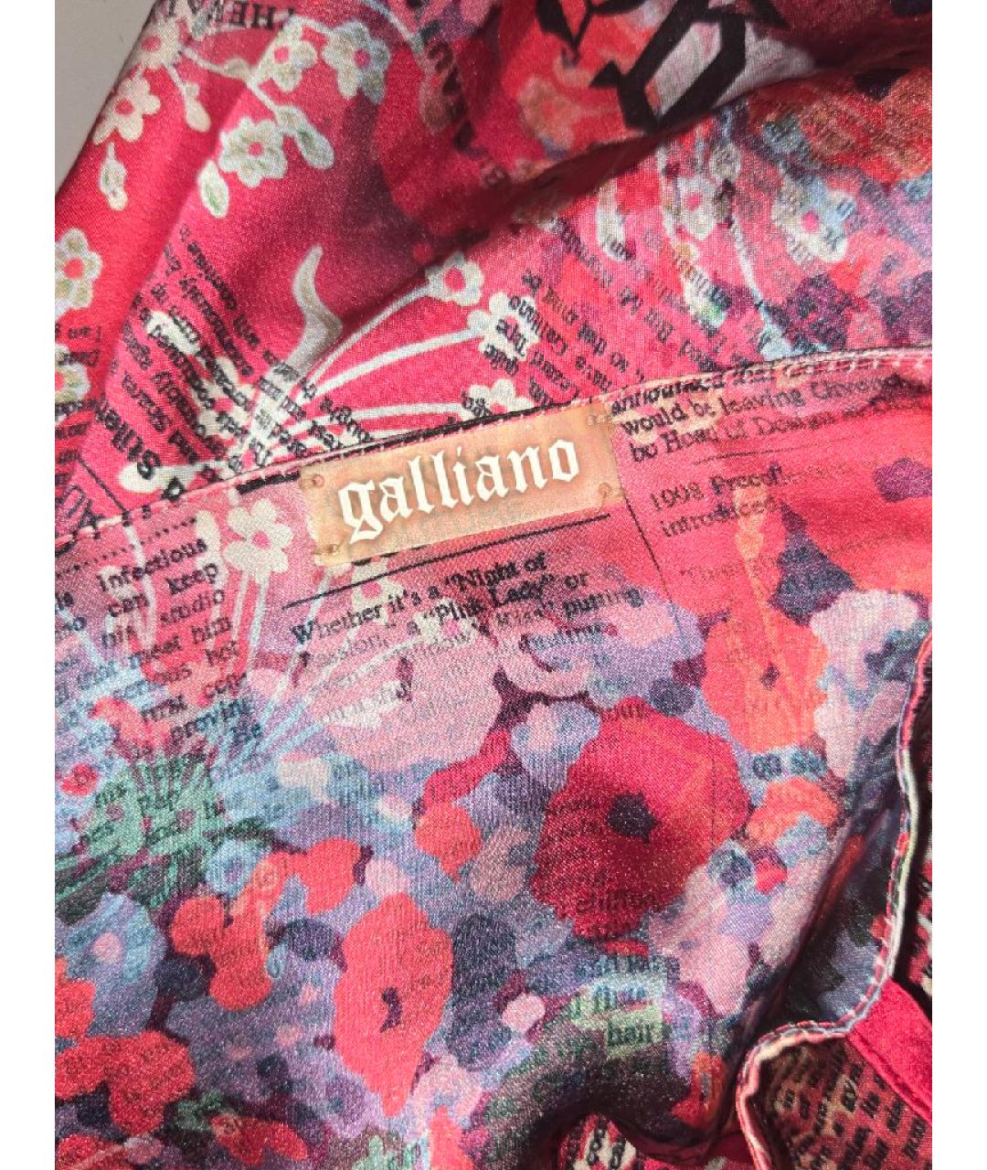 JOHN GALLIANO Розовый шелковый сарафан, фото 5