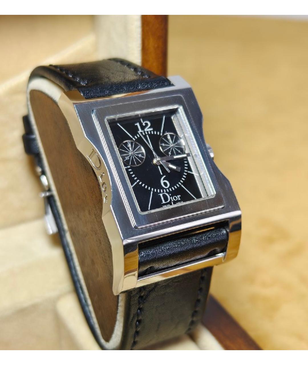 CHRISTIAN DIOR Черные стальные часы, фото 10