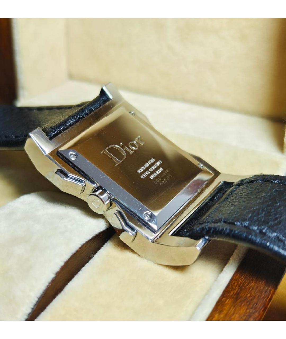 CHRISTIAN DIOR Черные стальные часы, фото 3