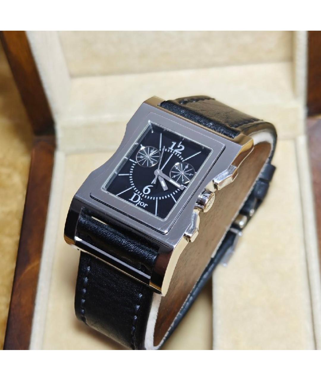 CHRISTIAN DIOR Черные стальные часы, фото 8