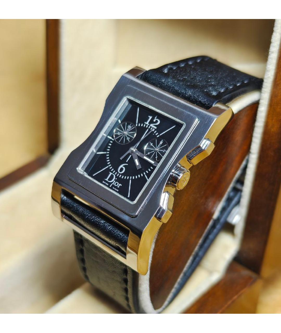 CHRISTIAN DIOR Черные стальные часы, фото 2