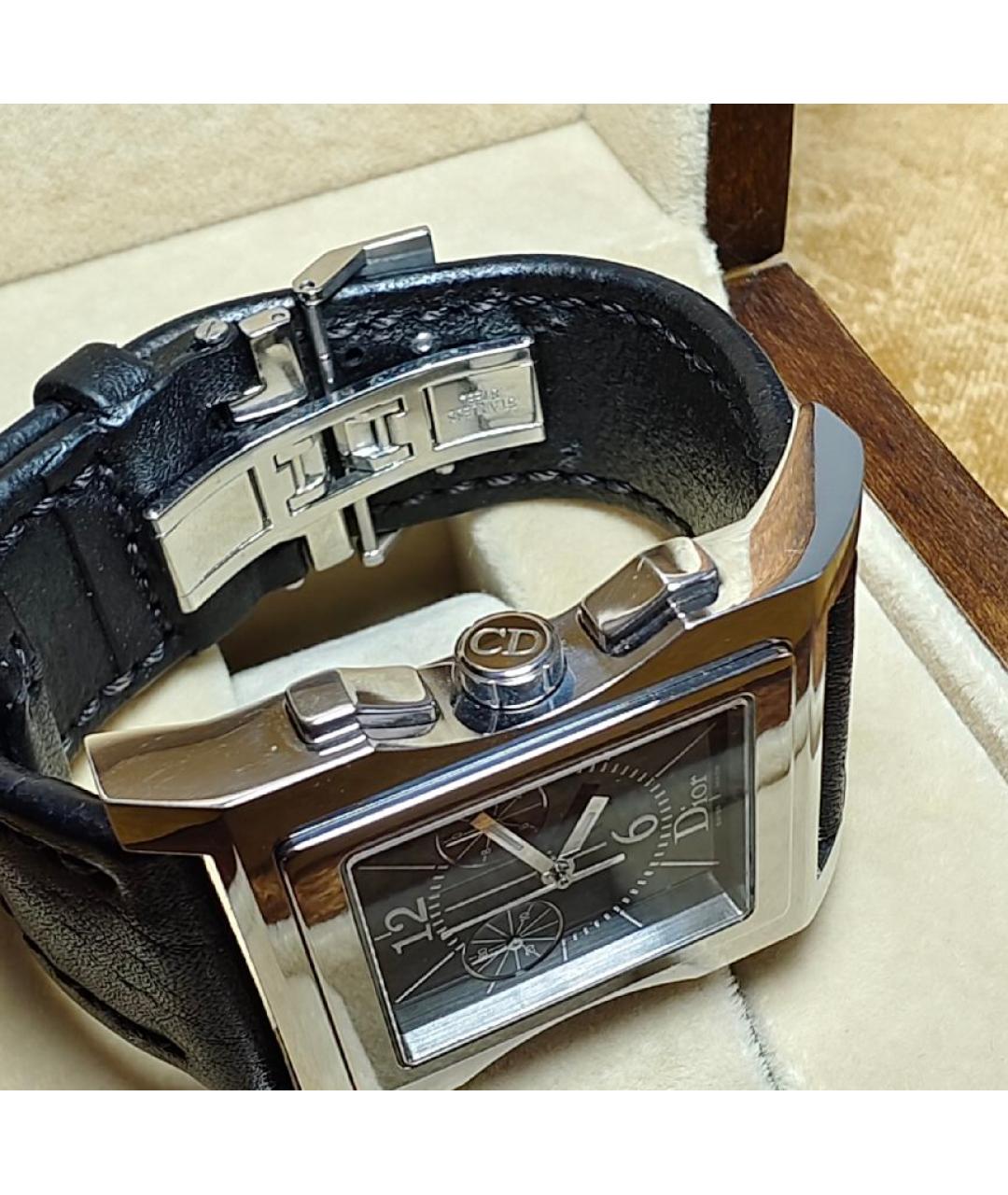 CHRISTIAN DIOR Черные стальные часы, фото 7