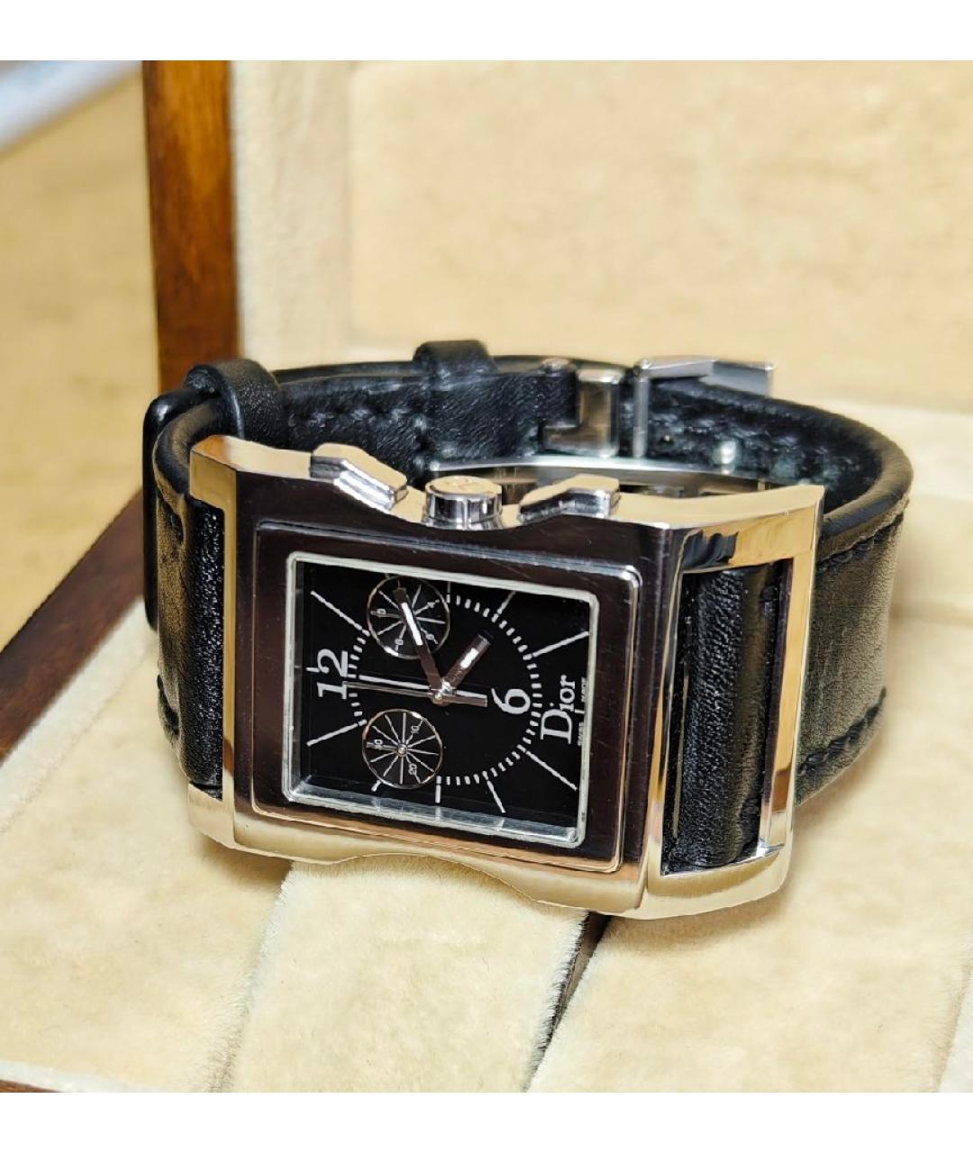 CHRISTIAN DIOR Черные стальные часы, фото 9