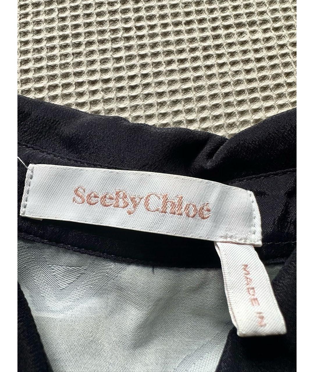 SEE BY CHLOE Мульти полиэстеровое коктейльное платье, фото 5