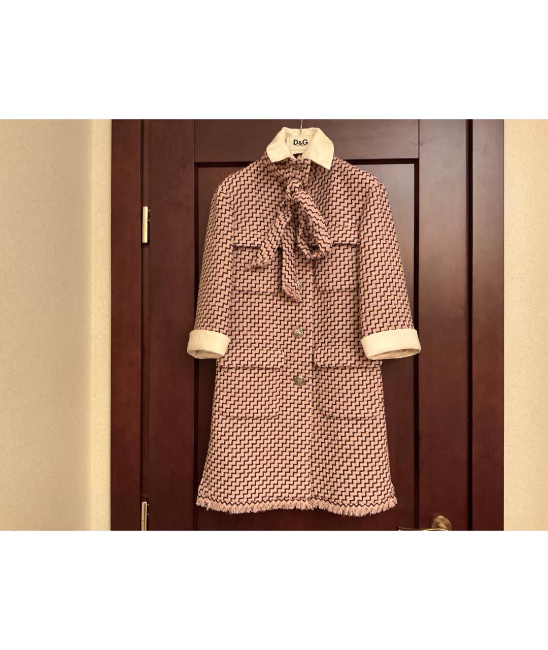 CHANEL Розовое твидовое пальто, фото 7