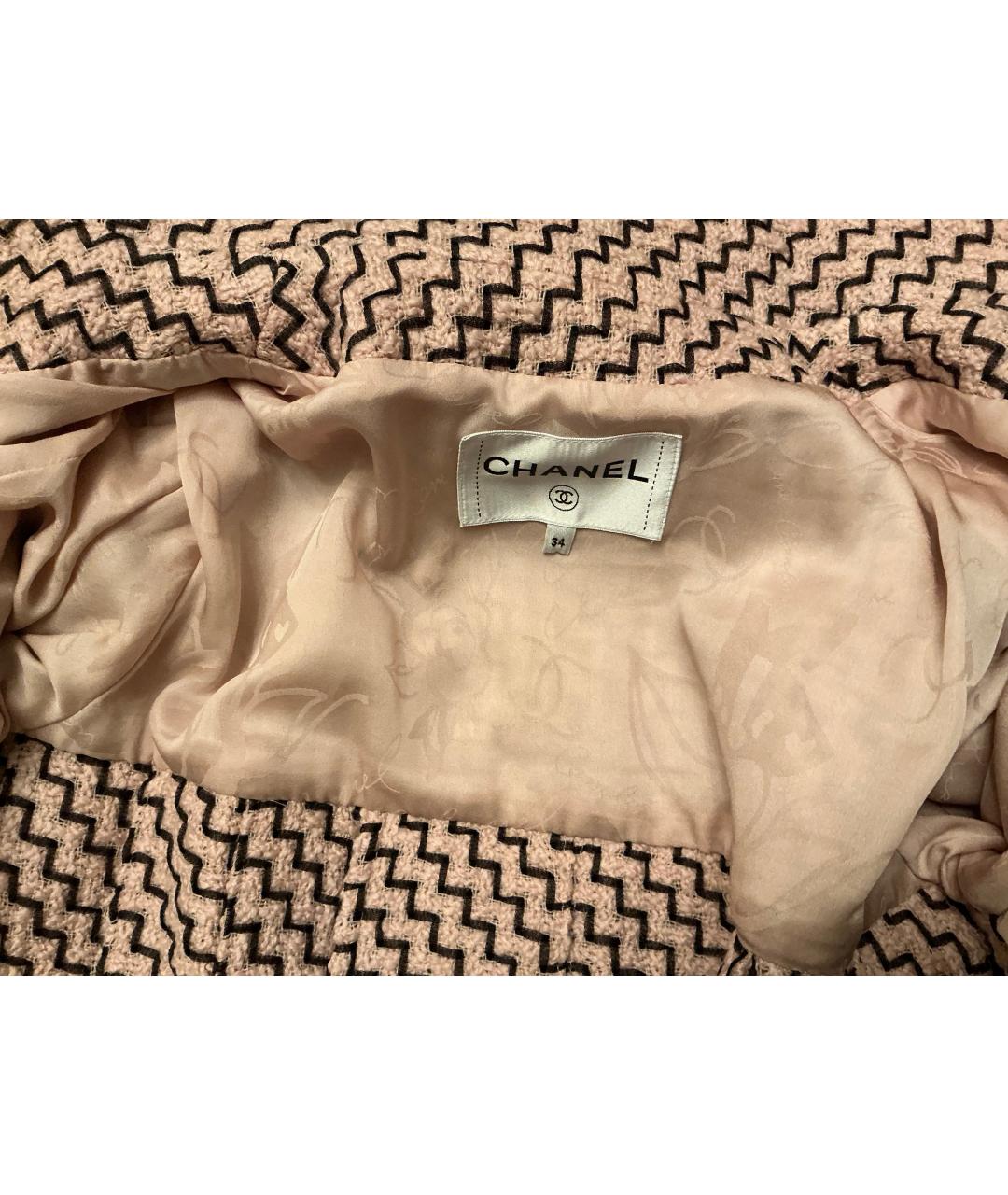 CHANEL Розовое твидовое пальто, фото 6