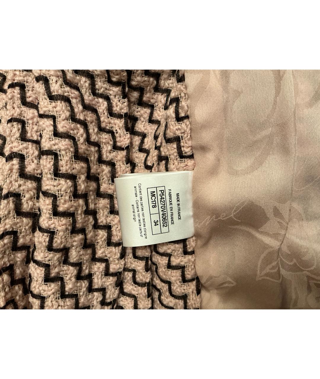 CHANEL Розовое твидовое пальто, фото 5