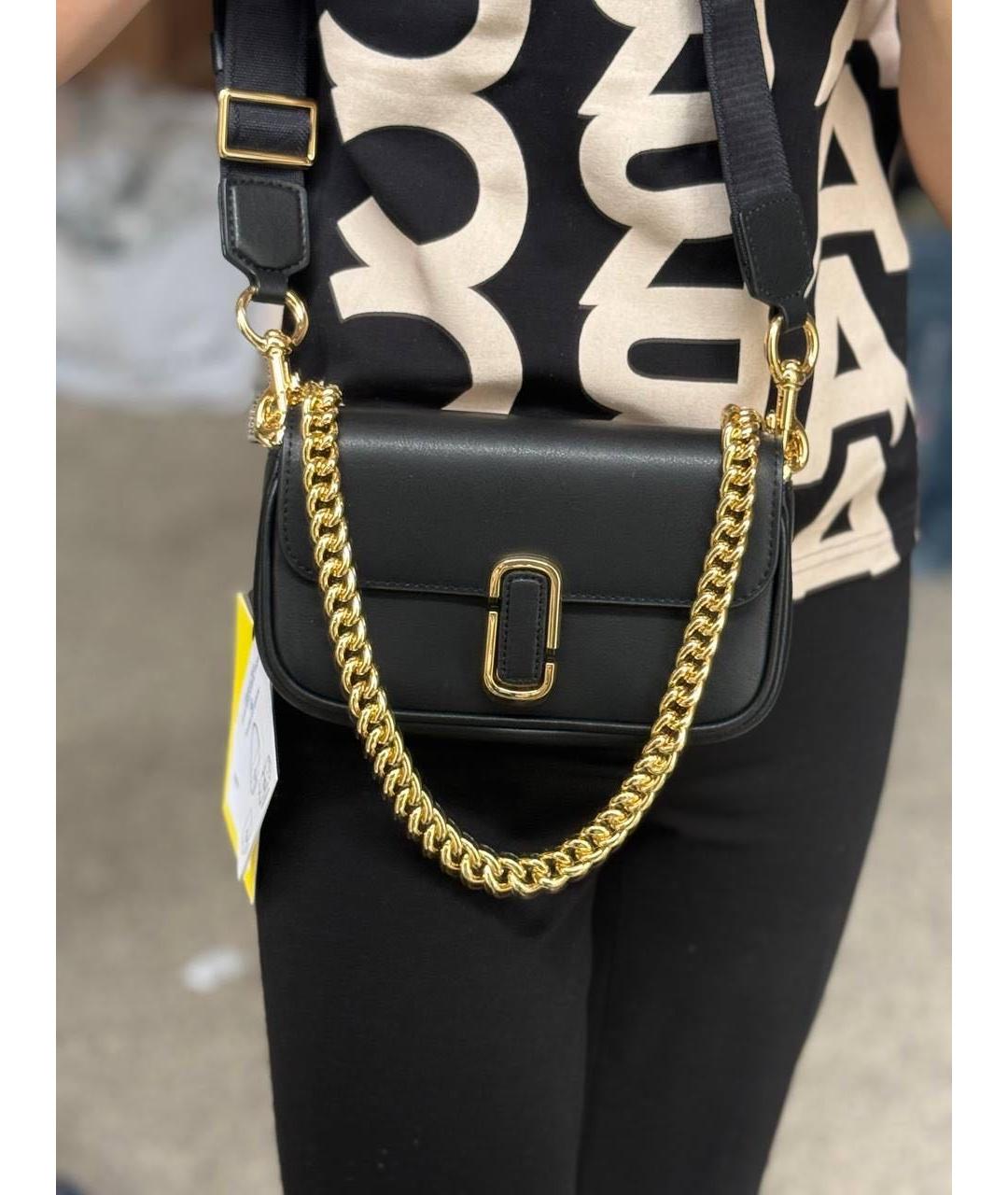 MARC JACOBS Черная кожаная сумка через плечо, фото 3