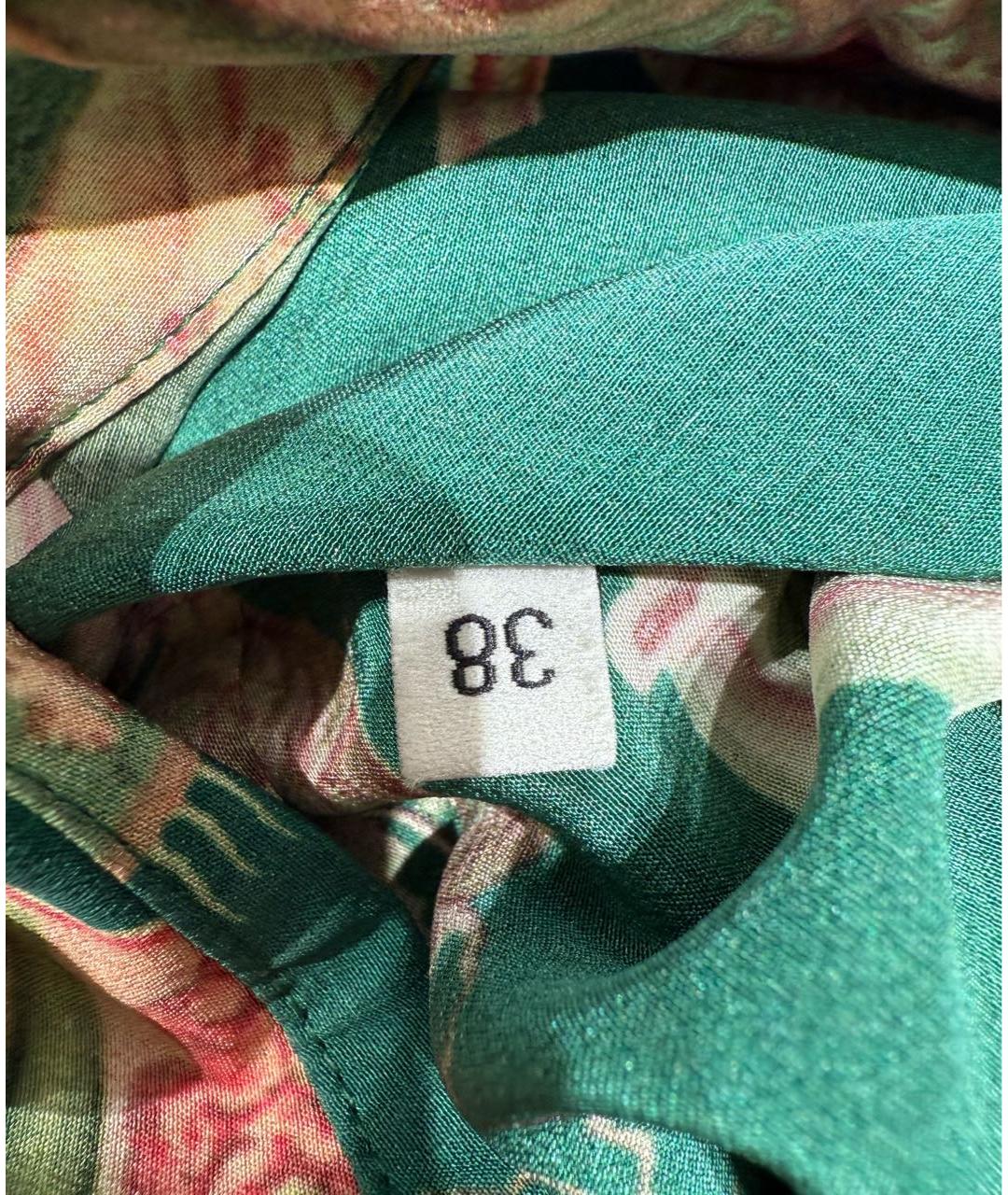 GUCCI Зеленые шелковое вечернее платье, фото 7