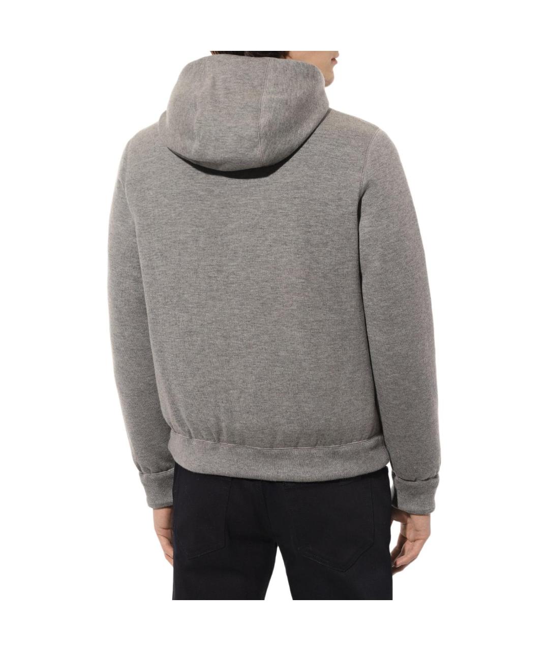 PRADA Серый пуховик, фото 4