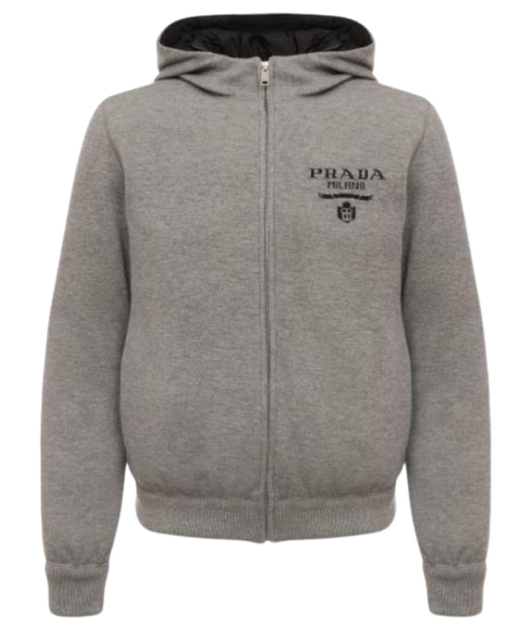 PRADA Серый пуховик, фото 1