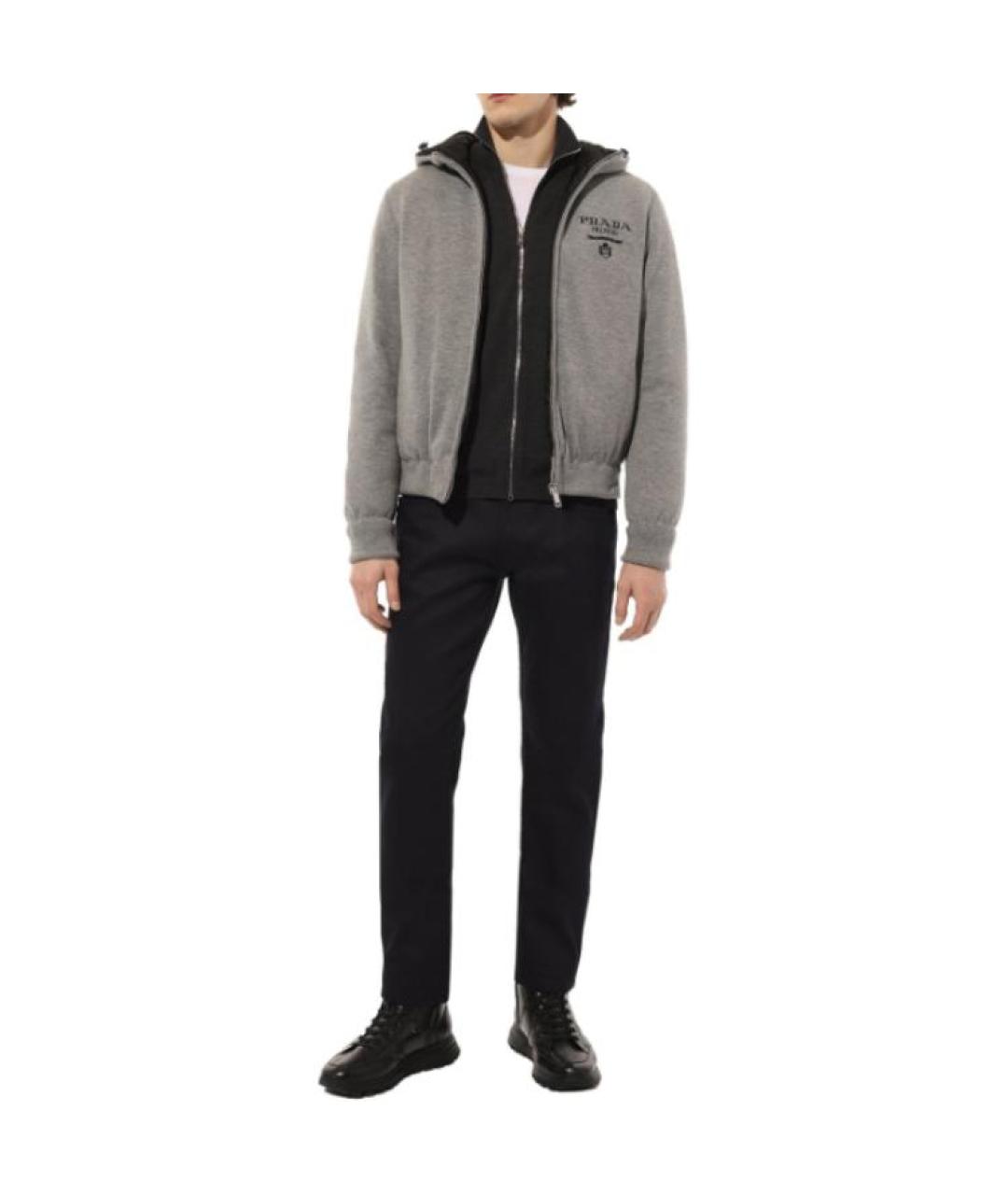 PRADA Серый пуховик, фото 2