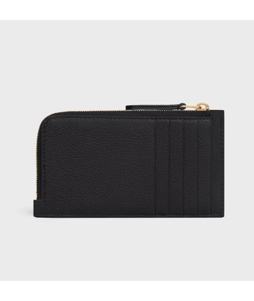 CELINE Черный кожаный кардхолдер, фото 2