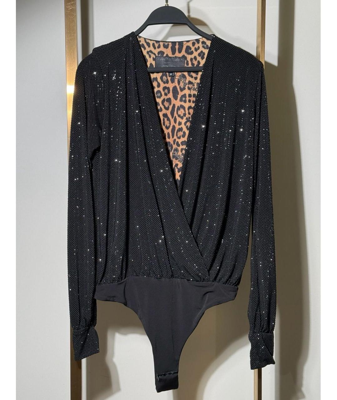 PHILIPP PLEIN Черная полиэстеровая блузы, фото 7