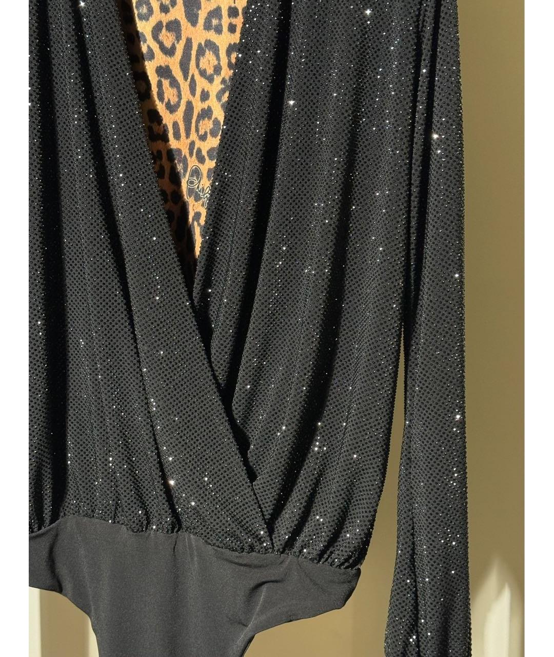 PHILIPP PLEIN Черная полиэстеровая блузы, фото 6