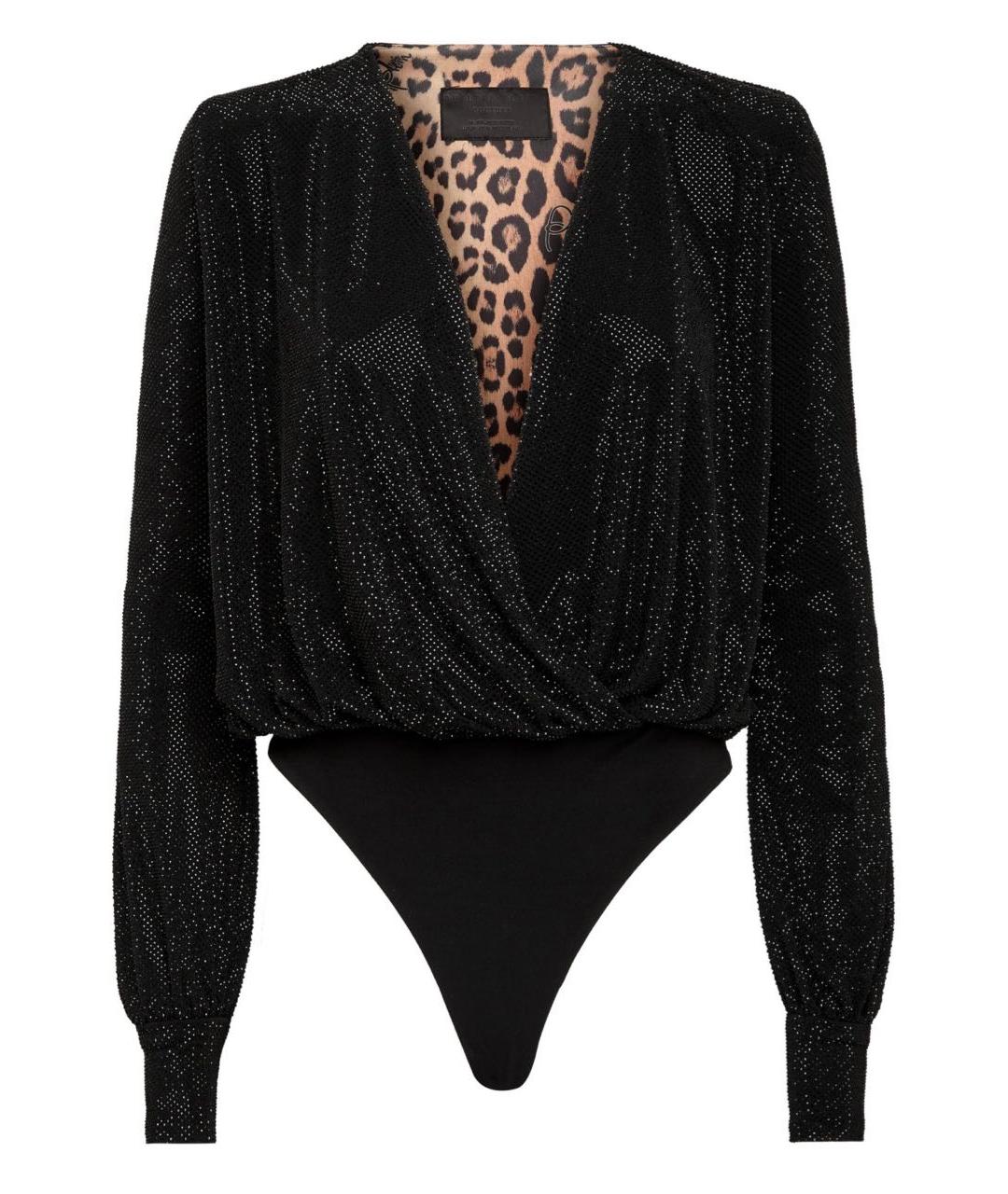 PHILIPP PLEIN Черная полиэстеровая блузы, фото 1