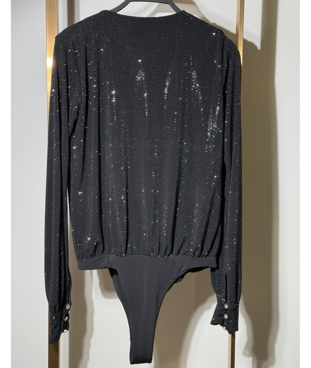 PHILIPP PLEIN Черная полиэстеровая блузы, фото 2