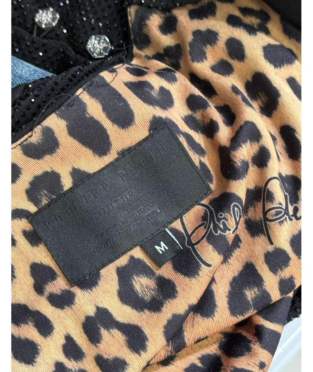 PHILIPP PLEIN Черная полиэстеровая блузы, фото 3