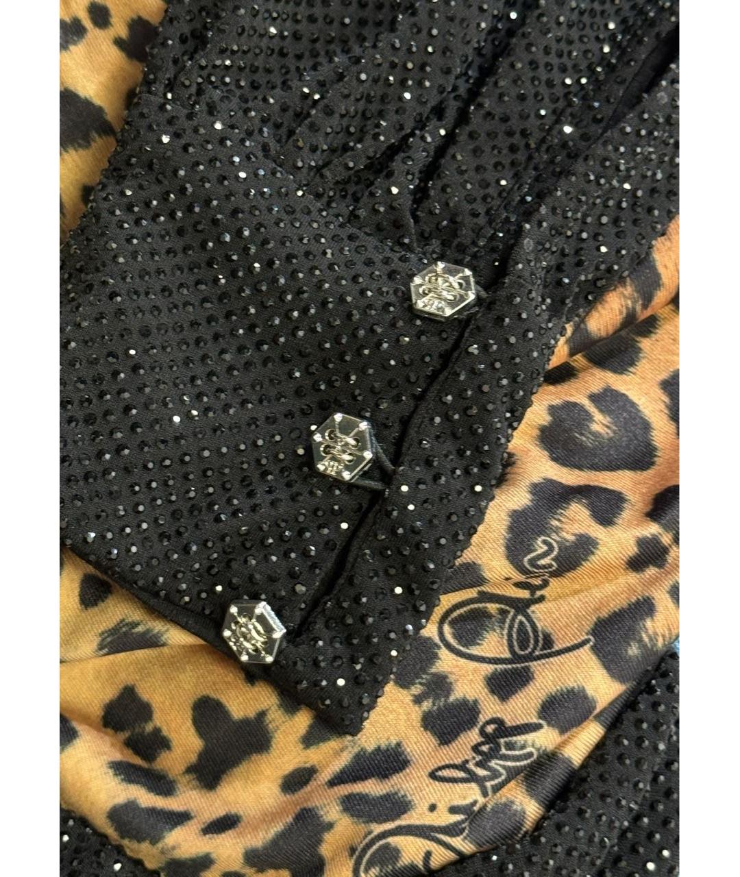 PHILIPP PLEIN Черная полиэстеровая блузы, фото 4