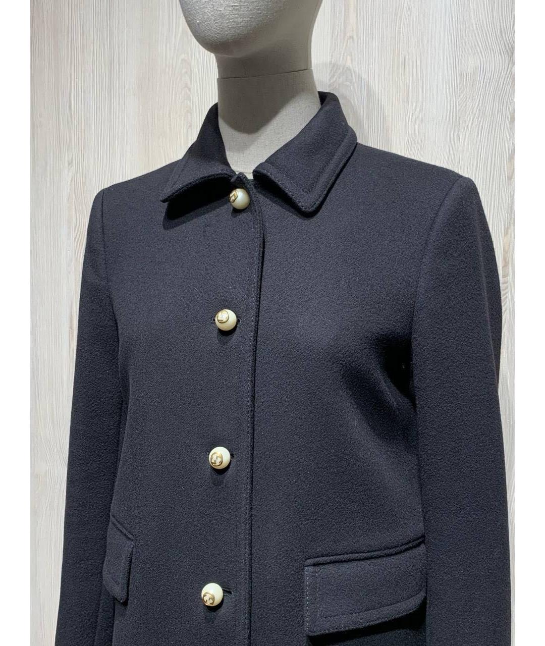 GUCCI Черное шерстяное пальто, фото 3