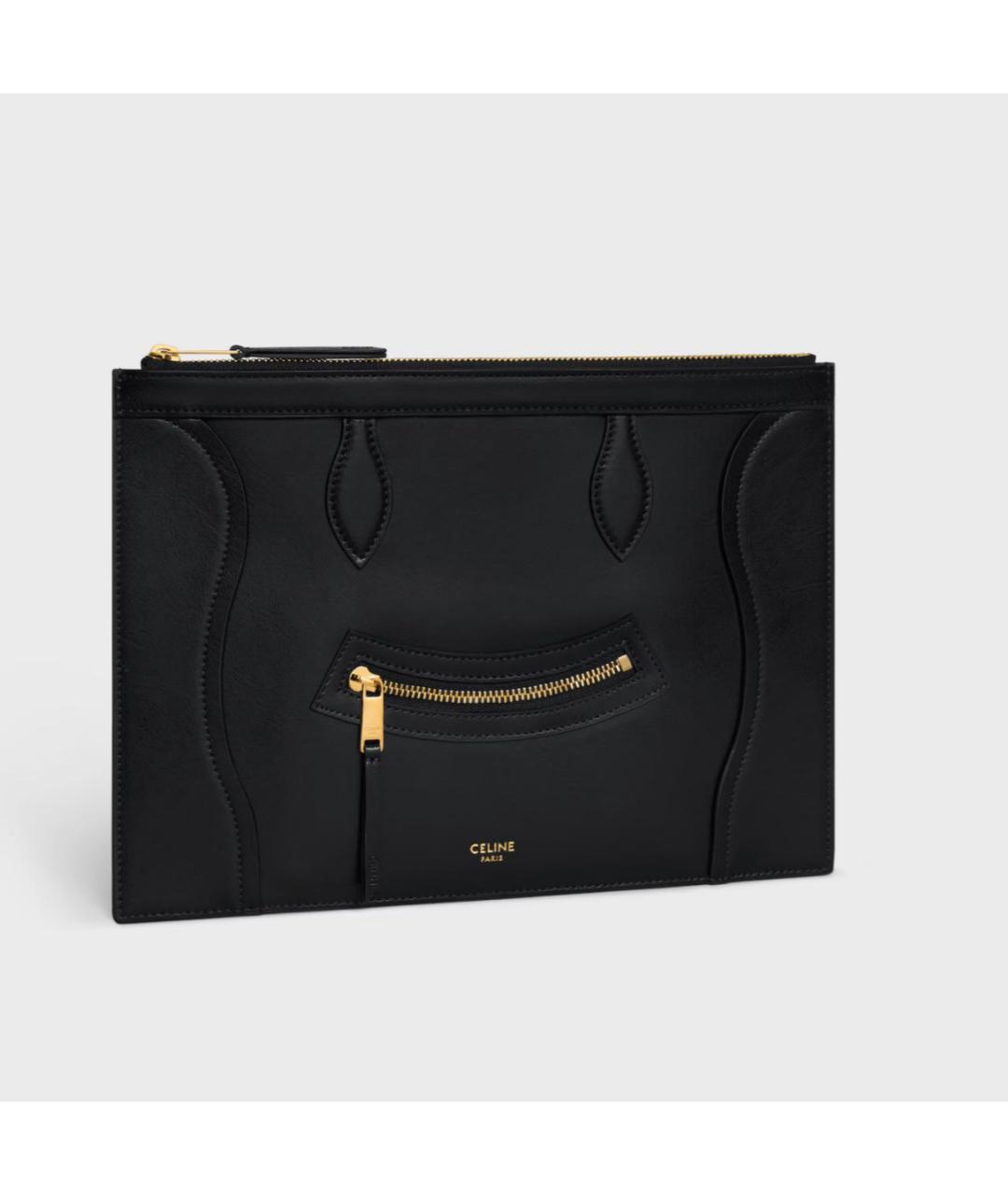 CELINE Черная кожаная косметичка, фото 3