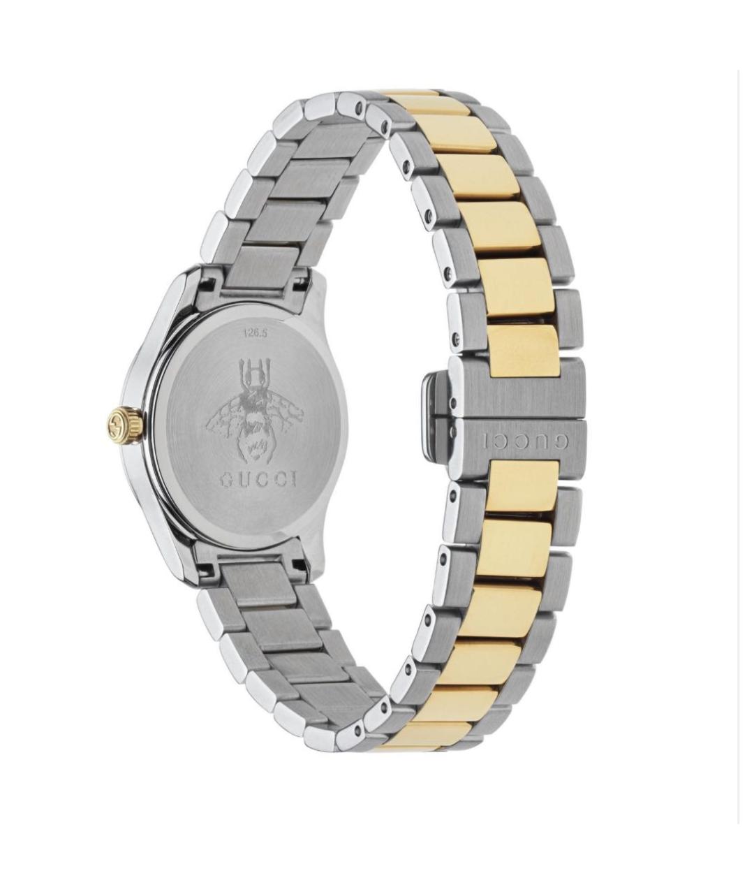 GUCCI Золотые стальные часы, фото 2