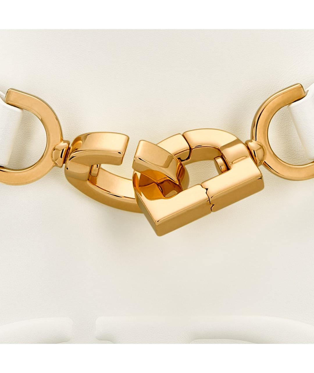 CHRISTIAN DIOR Белая кожаная сумка через плечо, фото 6