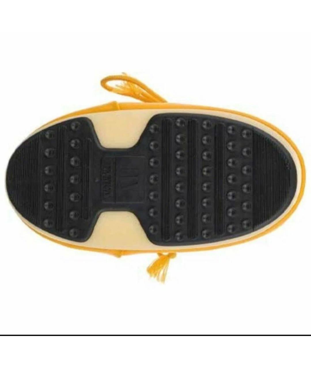 MOON BOOT Желтые текстильные ботинки, фото 3