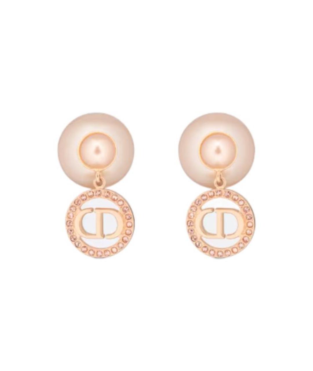 CHRISTIAN DIOR Розовые серьги, фото 2