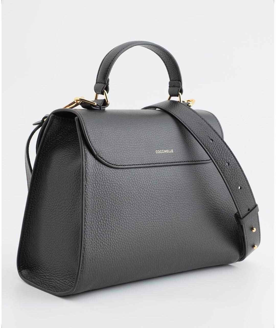 COCCINELLE Черная кожаная сумка через плечо, фото 2