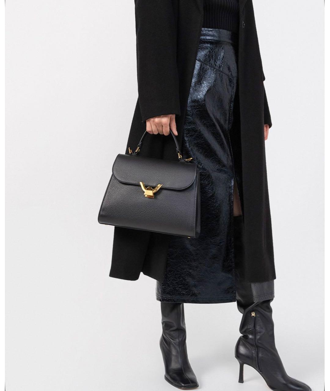 COCCINELLE Черная кожаная сумка через плечо, фото 5