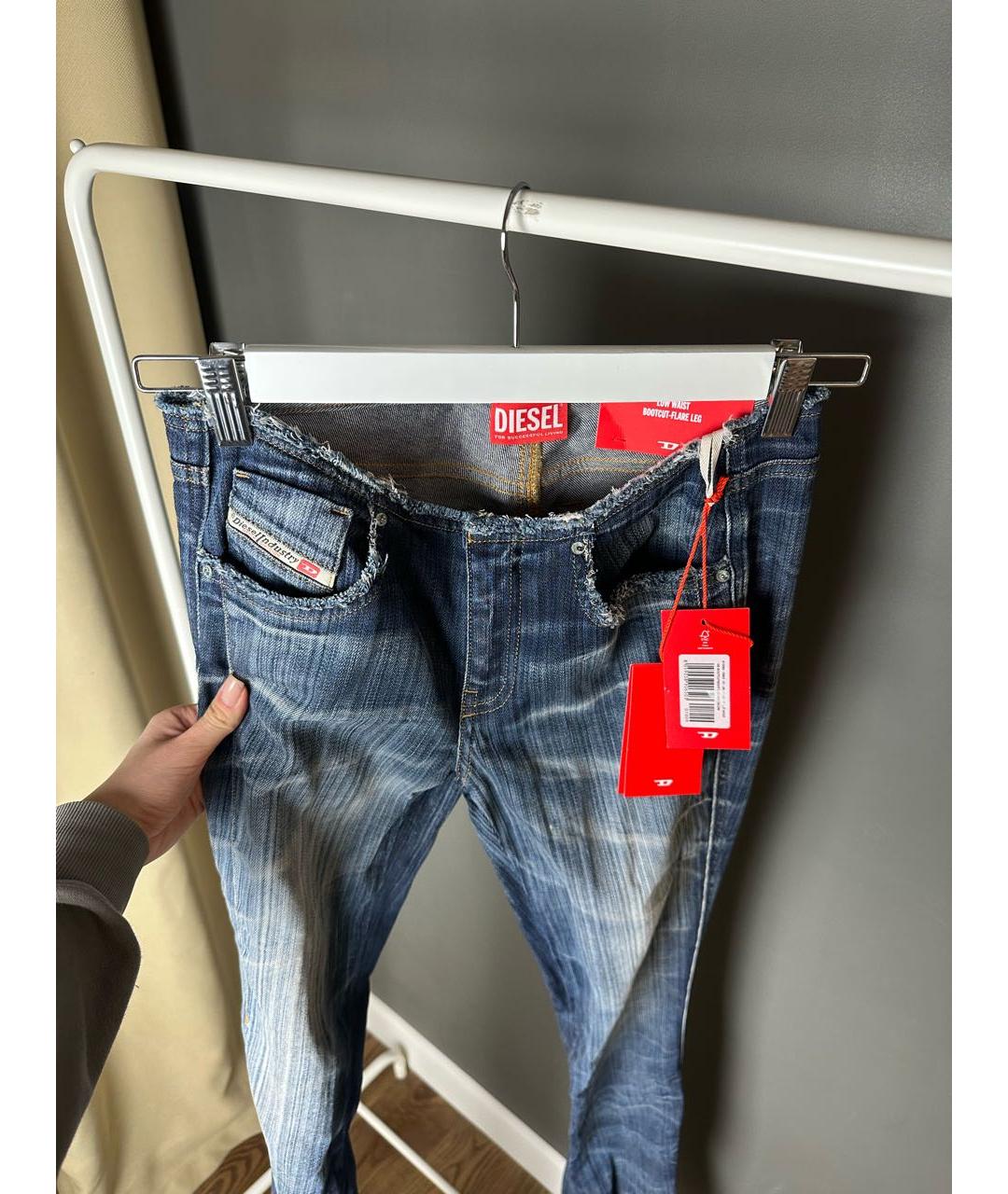 DIESEL Темно-синие текстильные ботфорты, фото 7