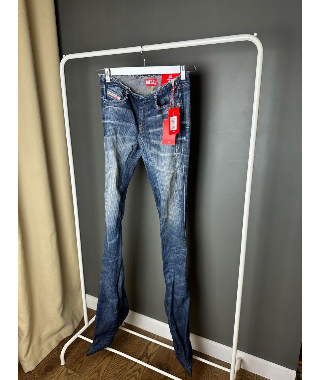 DIESEL Темно-синие текстильные ботфорты, фото 6