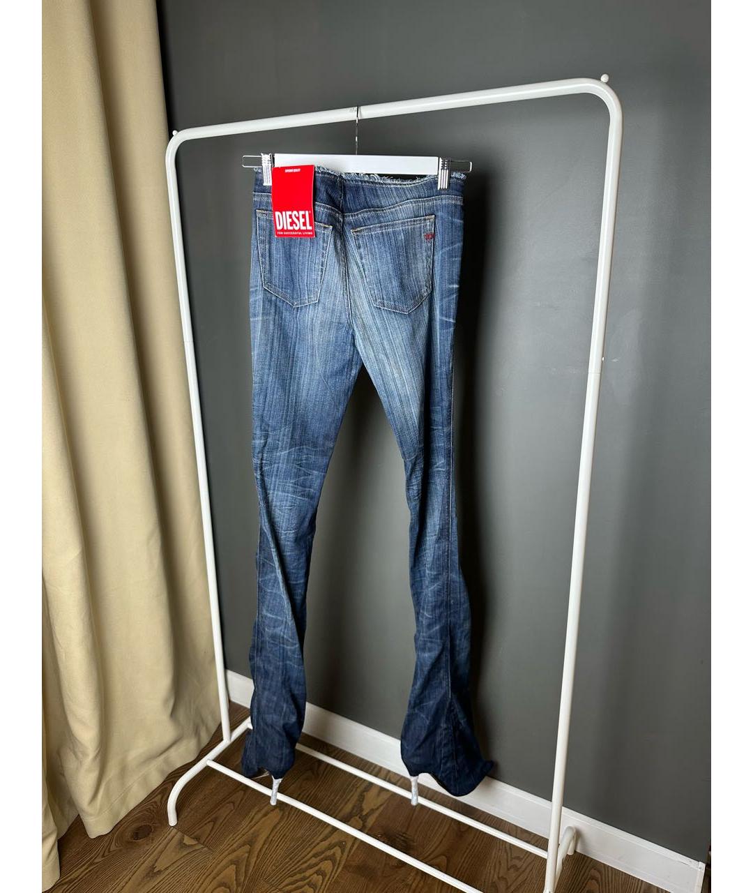 DIESEL Темно-синие текстильные ботфорты, фото 4