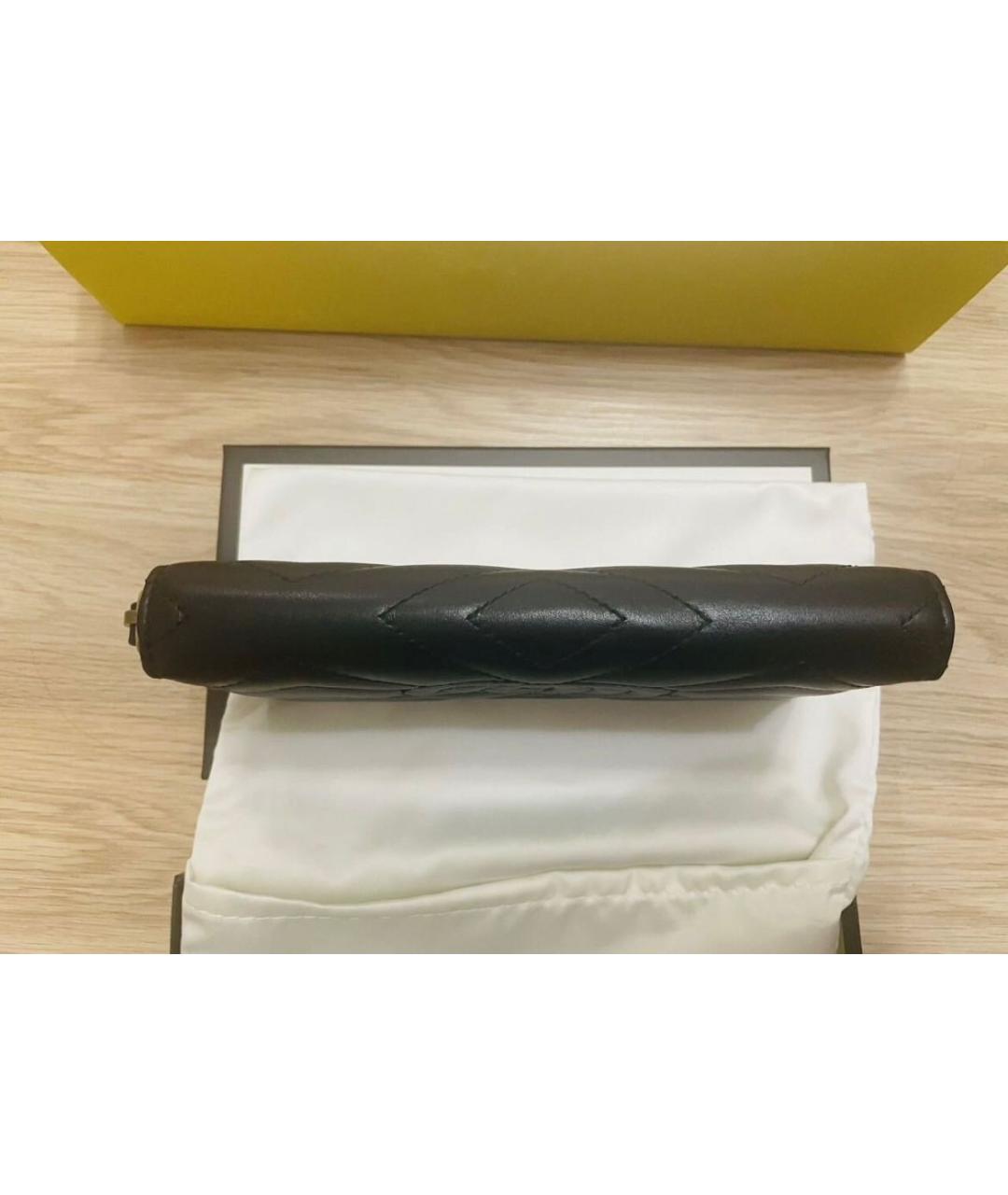 GUCCI Черный кожаный кошелек, фото 5