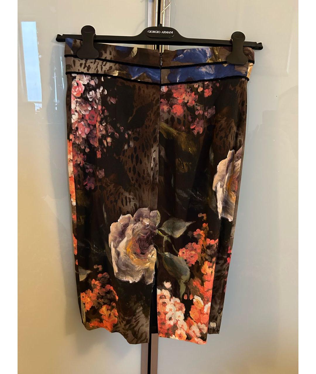 CAVALLI CLASS Мульти вискозная юбка миди, фото 2