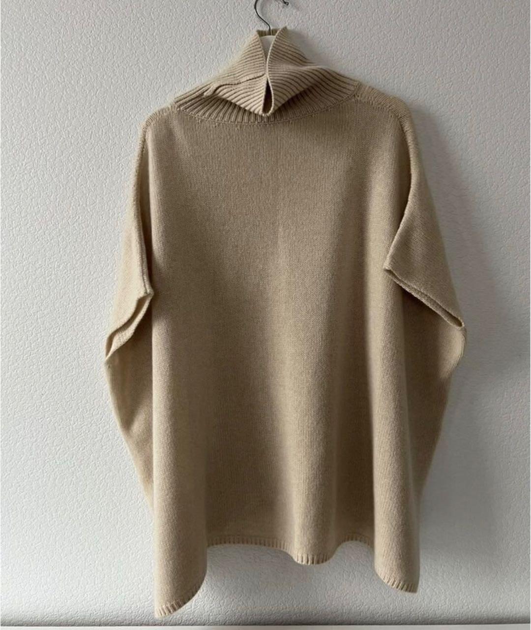 ERMANNO SCERVINO Бежевый кашемировый джемпер / свитер, фото 2