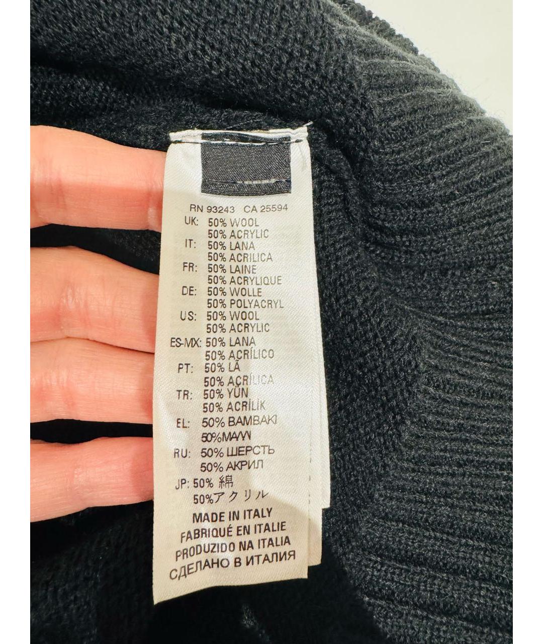 DIESEL Черный шерстяной джемпер / свитер, фото 4
