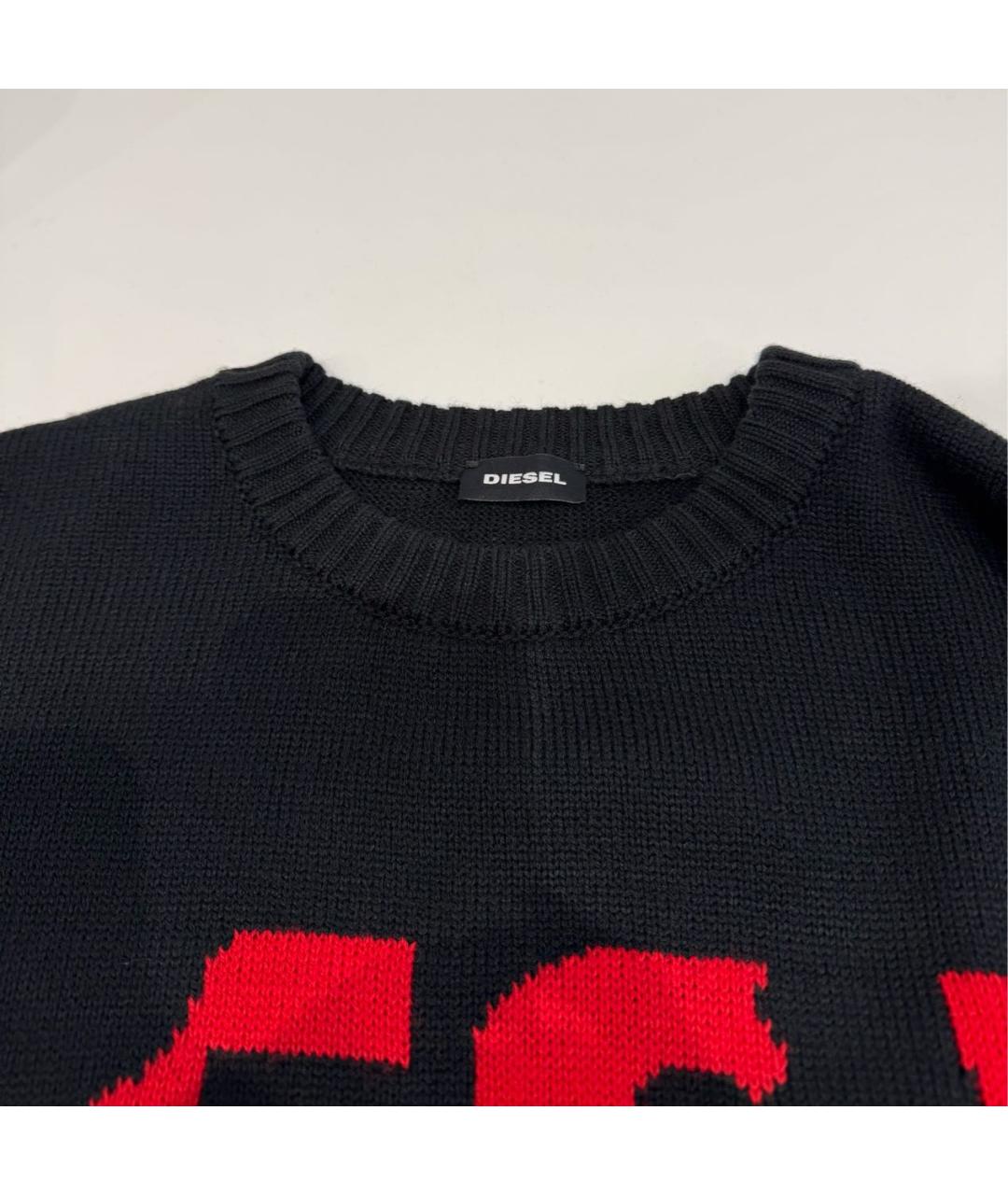 DIESEL Черный шерстяной джемпер / свитер, фото 3