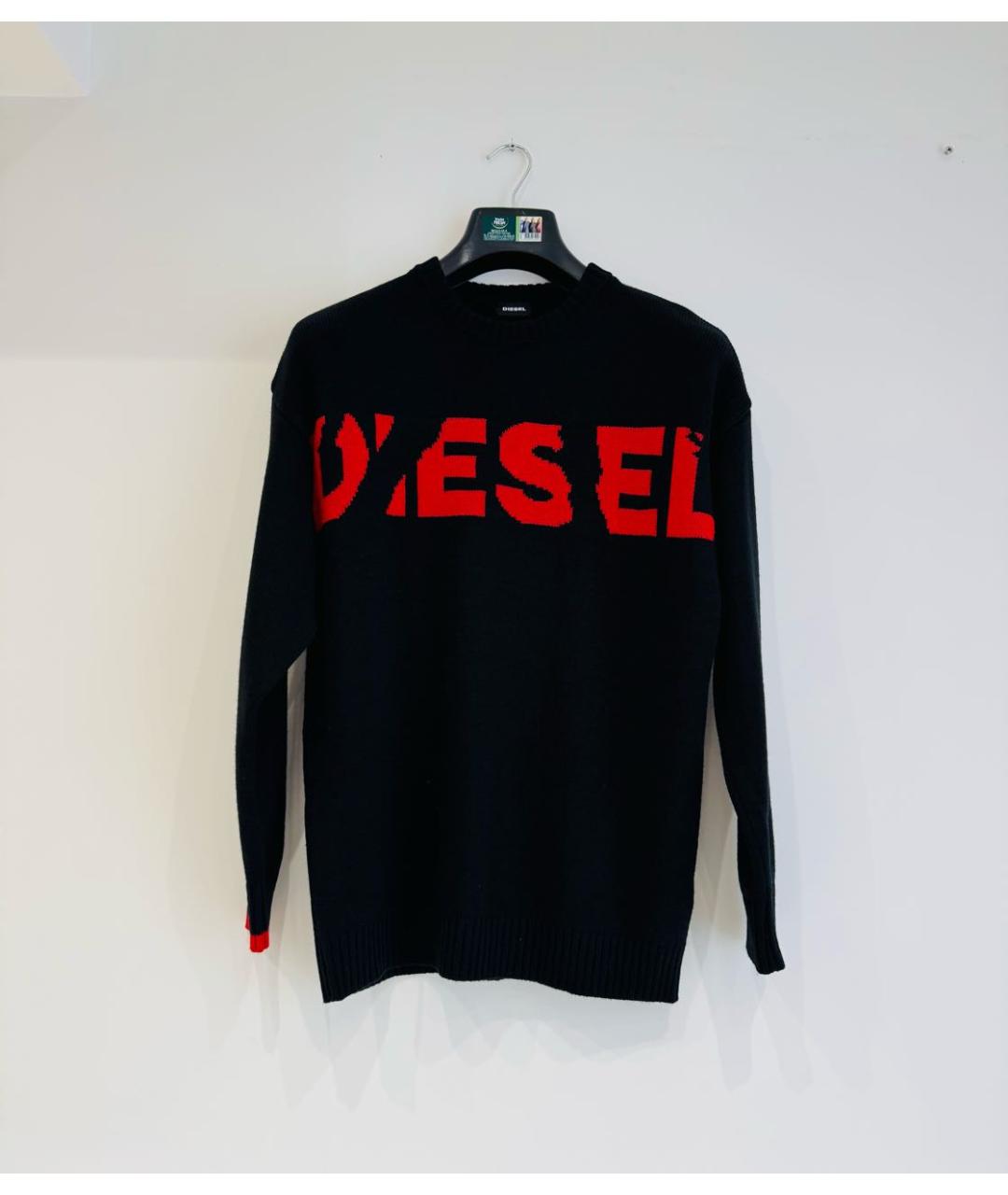 DIESEL Черный шерстяной джемпер / свитер, фото 9