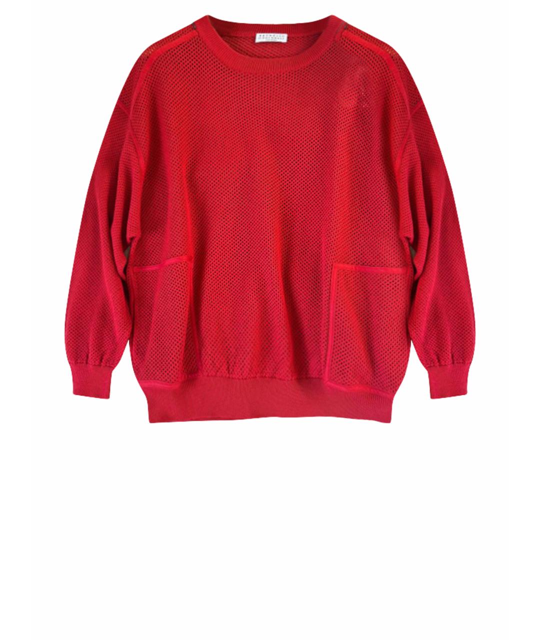 BRUNELLO CUCINELLI Красный джемпер / свитер, фото 1