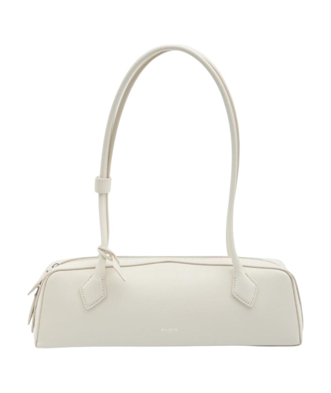 ALAIA Белая кожаная сумка через плечо, фото 1