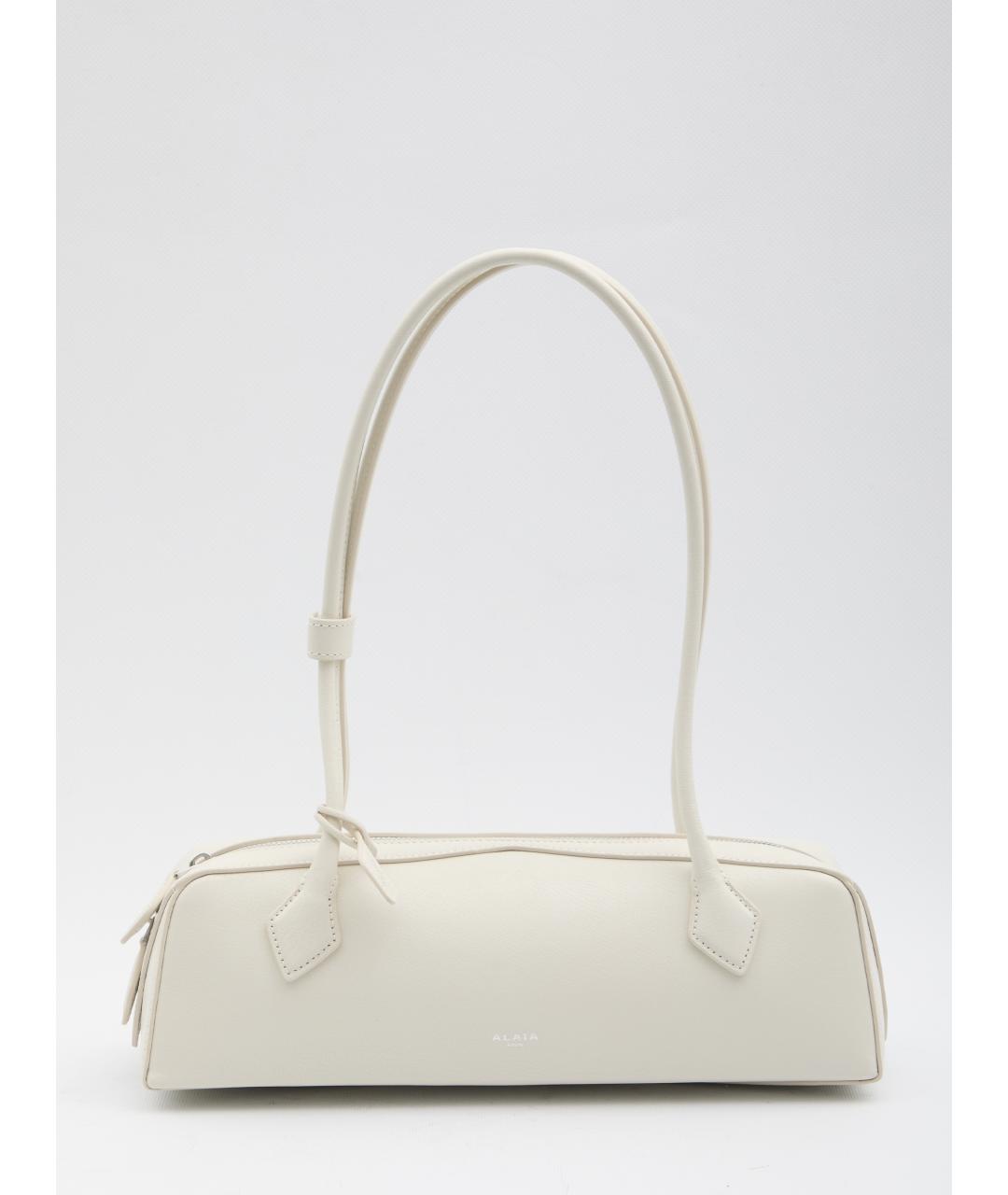 ALAIA Белая кожаная сумка через плечо, фото 5